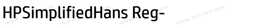 HPSimplifiedHans Reg字体转换